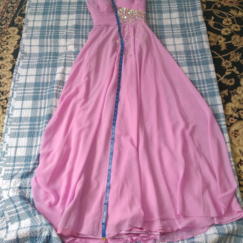 Maxi wedding dressone shoulder size s - Picture 8 of 14